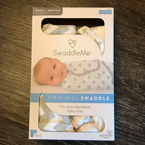The Original Swaddle Me Adjustable Infant Wrap 2 Pk Girl Small// Medium